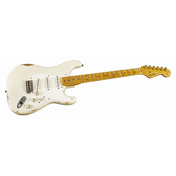 Fender Custom Shop 1957 Stratocaster Relic Ash Gold Hardware Masterbuilt by Dale Wilson Olympic White