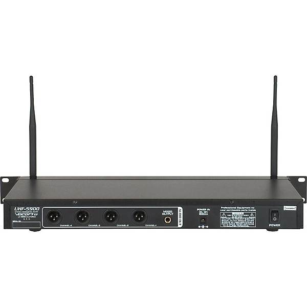 Open Box VocoPro UHF-5900 4 Microphone Wireless System with Frequency Scan Level 2 Band 9 190839384331