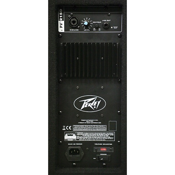 Open Box Peavey PV 215D Dual 15" Powered Speaker Level 2 Regular 190839174727