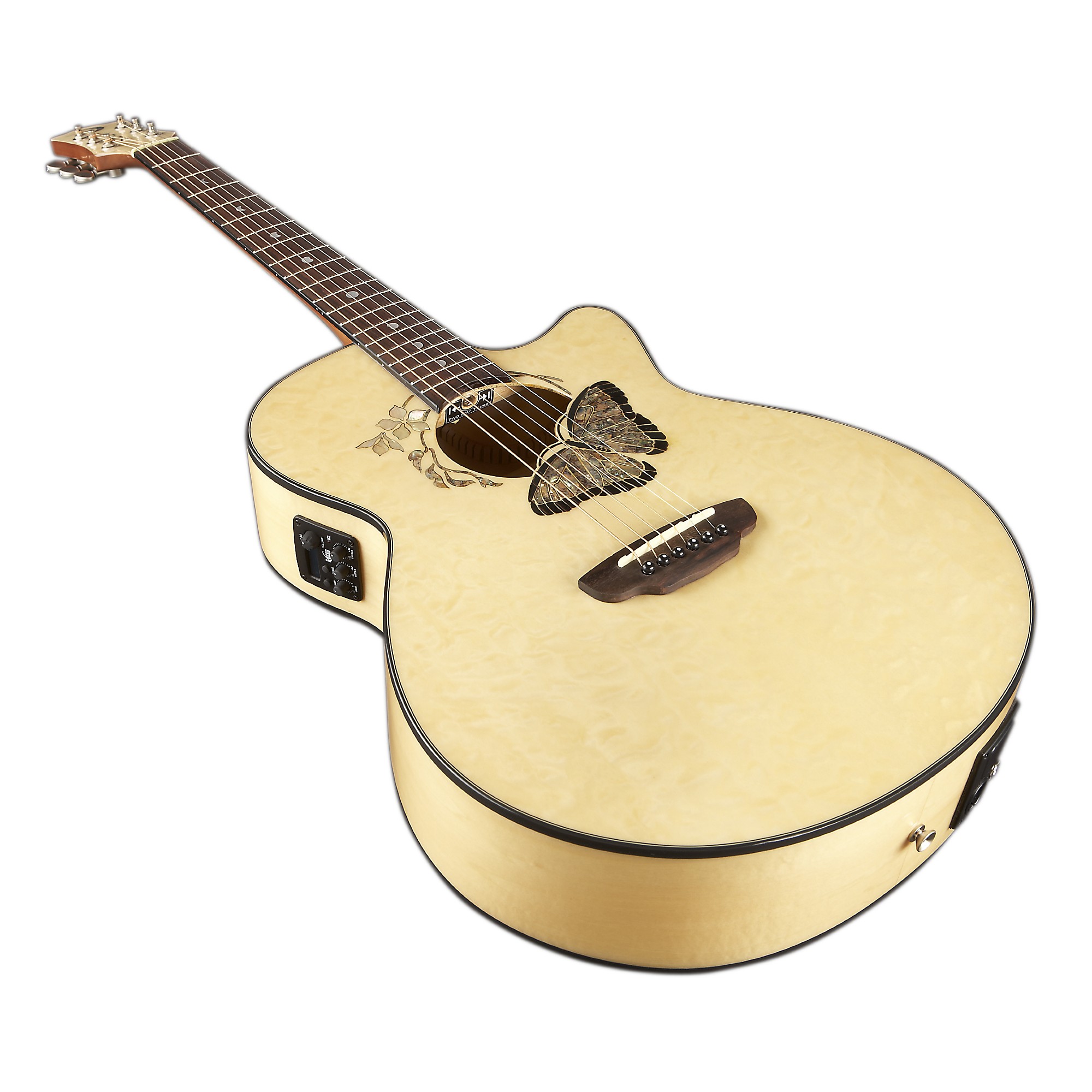 Fauna Butterfly Acoustic Electric ストア Guitar