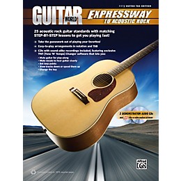 Alfred Guitar World - Expressway to Acoustic Rock Easy Guitar TAB Book & 2 CDs