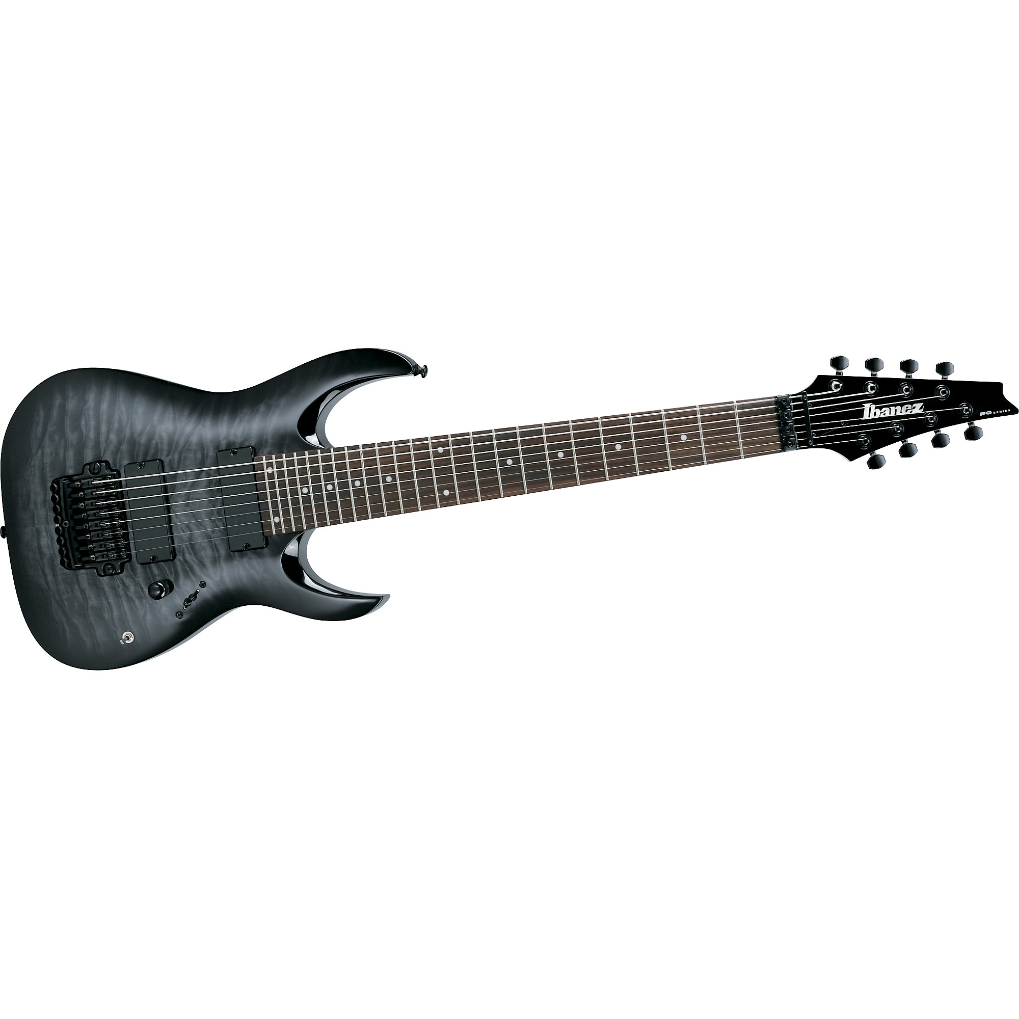 Ibanez RGA8QM 8-String Electric Guitar Transparent Gray Burst