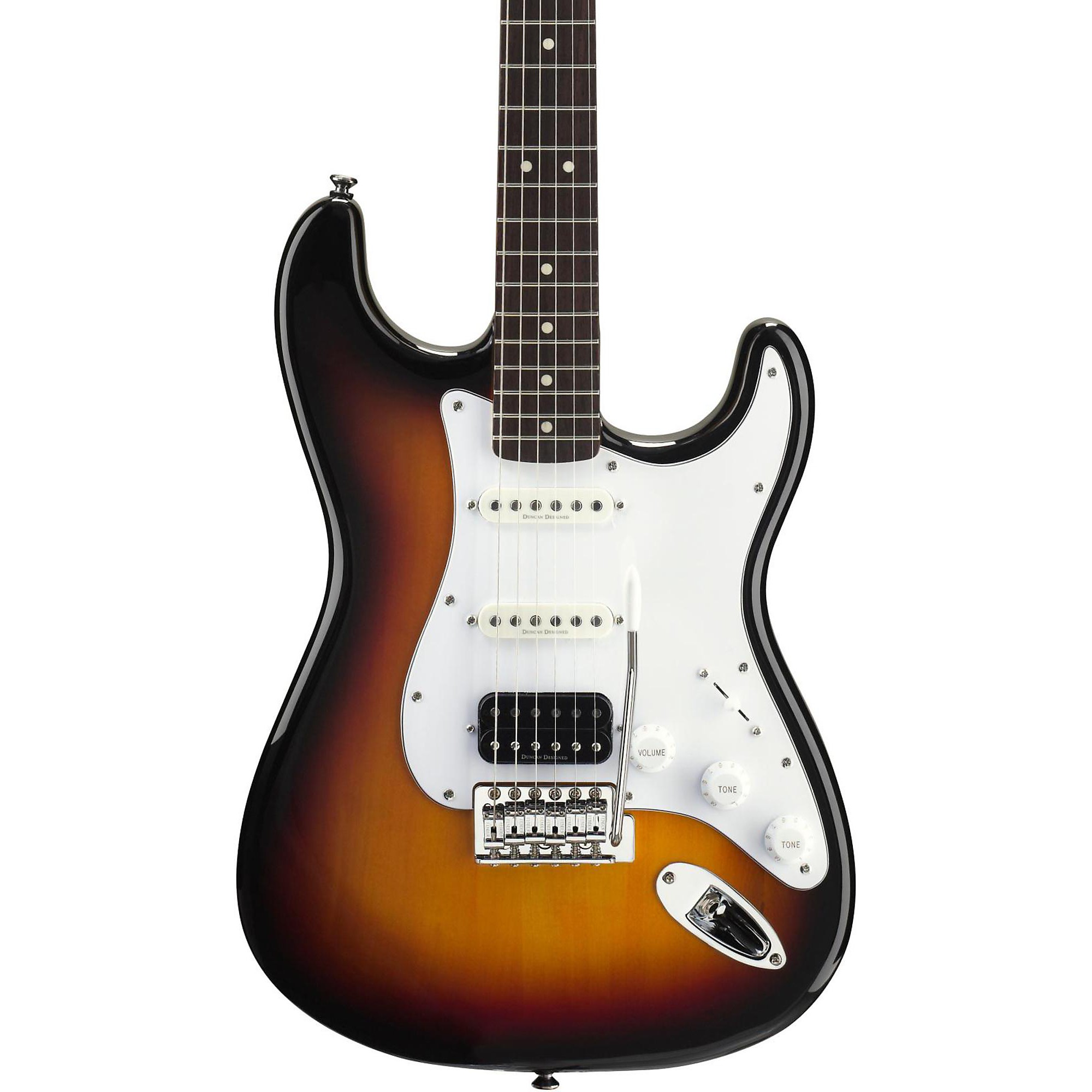 Vintage Modified Stratocaster HSS Electric Guitar Black