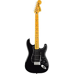 Open Box Squier Vintage Modified Stratocaster '70S Electric Guitar Level 2 Black, Maple Fretboard 190839219565