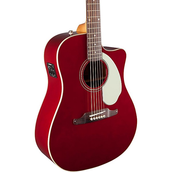 Open Box Fender California Series Sonoran SCE Cutaway Dreadnought Acoustic-Electric Guitar Level 1 Candy Apple Red