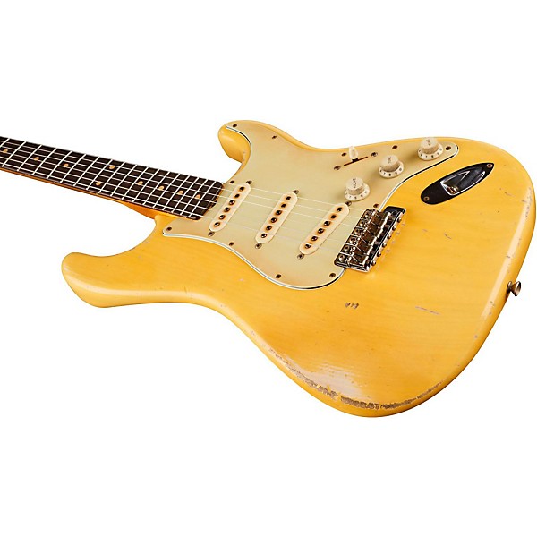 Fender Custom Shop 1961 Stratocaster Relic Ash Masterbuilt by John Cruz Transparent Yellow