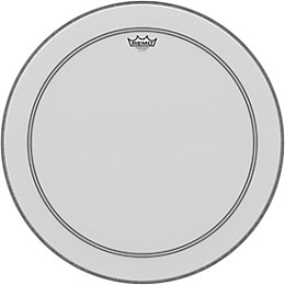 Remo Bass, Powerstroke 3, Coated, 23" Diameter, 2-1/2" White FALAM Patch