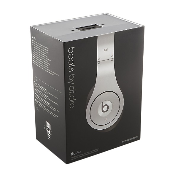Monster Beats Studio  Headphones - Silver Silver