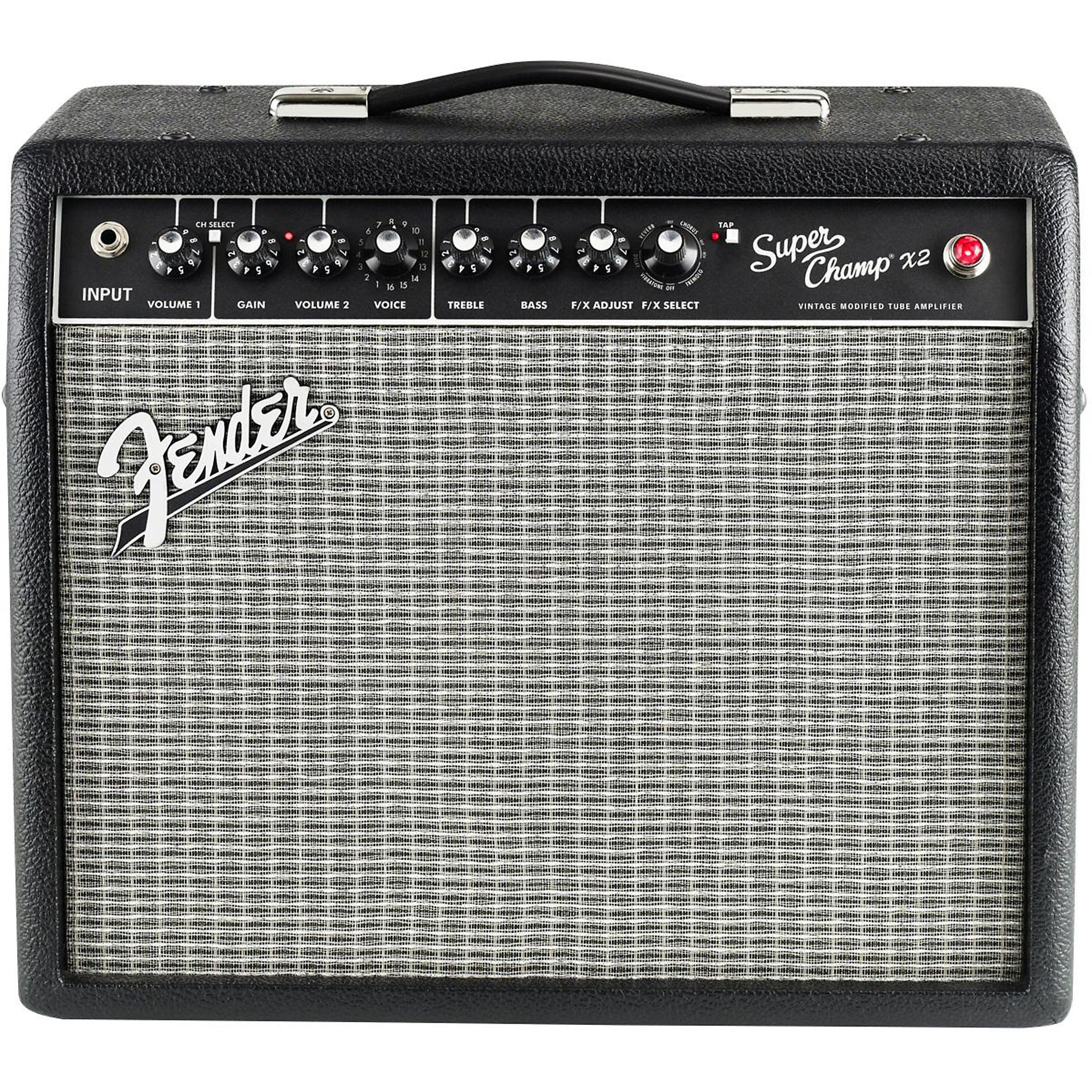 Fender Super-Champ X2 15W 1x10 Tube Guitar Combo Amp Black