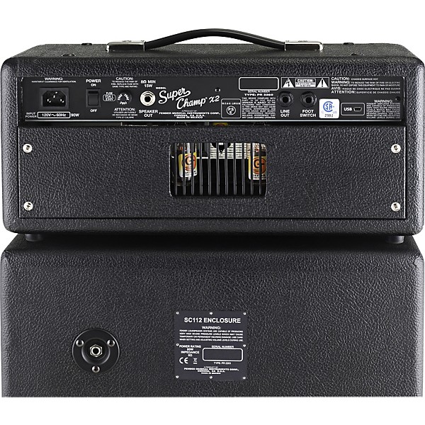 Fender Super-Champ 112 1x12 Guitar Speaker Cabinet Black