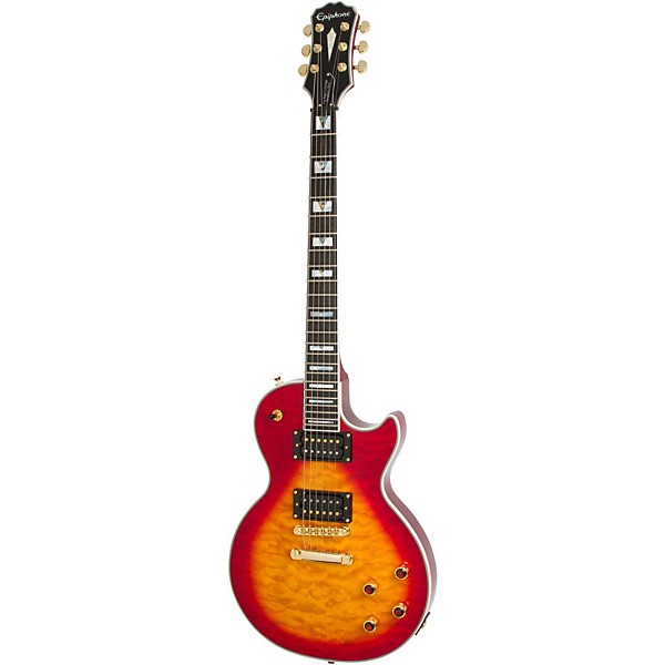 Restock Epiphone Prophecy Les Paul Custom Plus EX/GX Electric Guitar Heritage Cherry Sunburst
