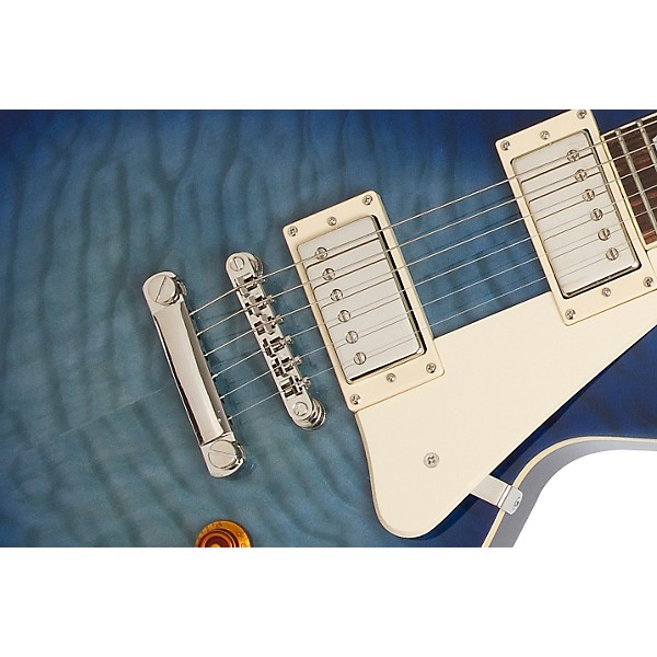 Open Box Epiphone Limited Edition Les Paul Quilt Top PRO Electric Guitar Level 2 Translucent Blue 190839450883