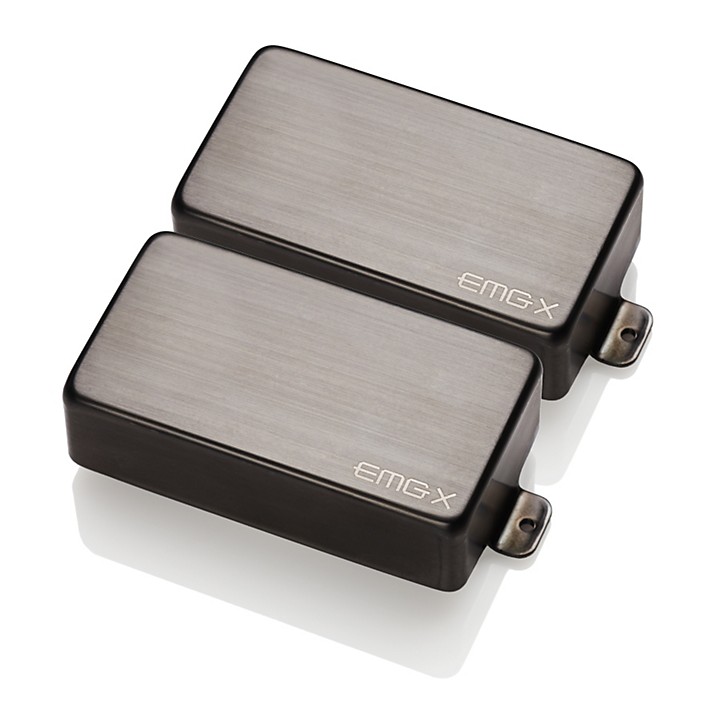Open Box EMG 81X/60X Custom Humbucker Set Black Chrome | Guitar Center