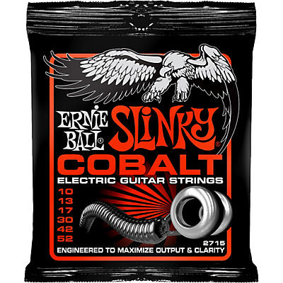 Ernie Ball 2715 Cobalt Skinny Top Heavy Bottom Electric Guitar Strings for sale