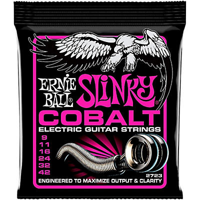 Ernie Ball 2723 Cobalt Super Slinky Electric Guitar Strings for sale