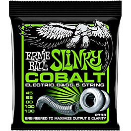 Ernie Ball 2736 Cobalt Regular Slinky 5-String Electric Bass Strings