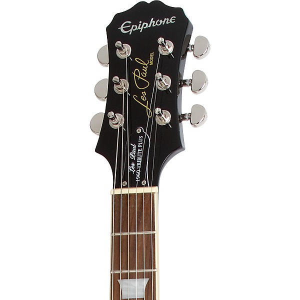 Open Box Epiphone Les Paul Tribute Plus Electric Guitar Level 2 Midnight Ebony 190839026941
