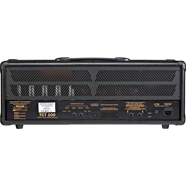 Albion Amplification TCT Series TCT100H 100W Tube Guitar Amp Head Black