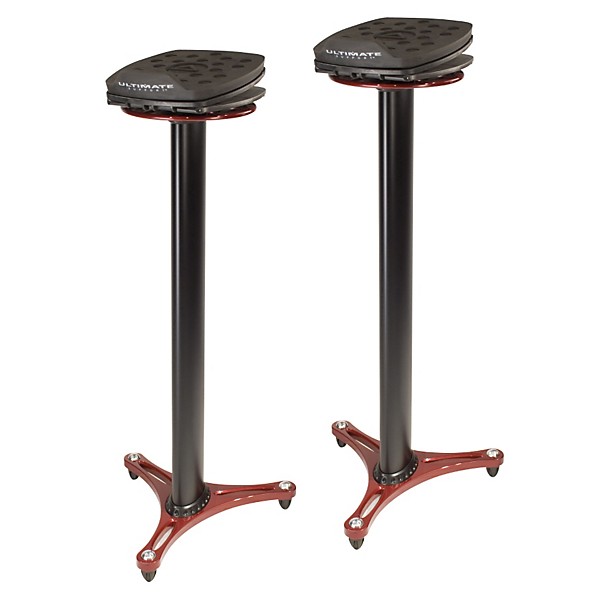 Open Box Ultimate Support MS-100 Studio Monitor Stand Pair Level 1 Red