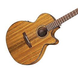 Mitchell MX400 Exotic Wood Acoustic-Electric Guitar Ovangkol Trans Orange stain