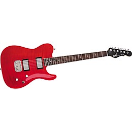 G&L Tribute ASAT Deluxe Carved Top Electric Guitar Transparent Red