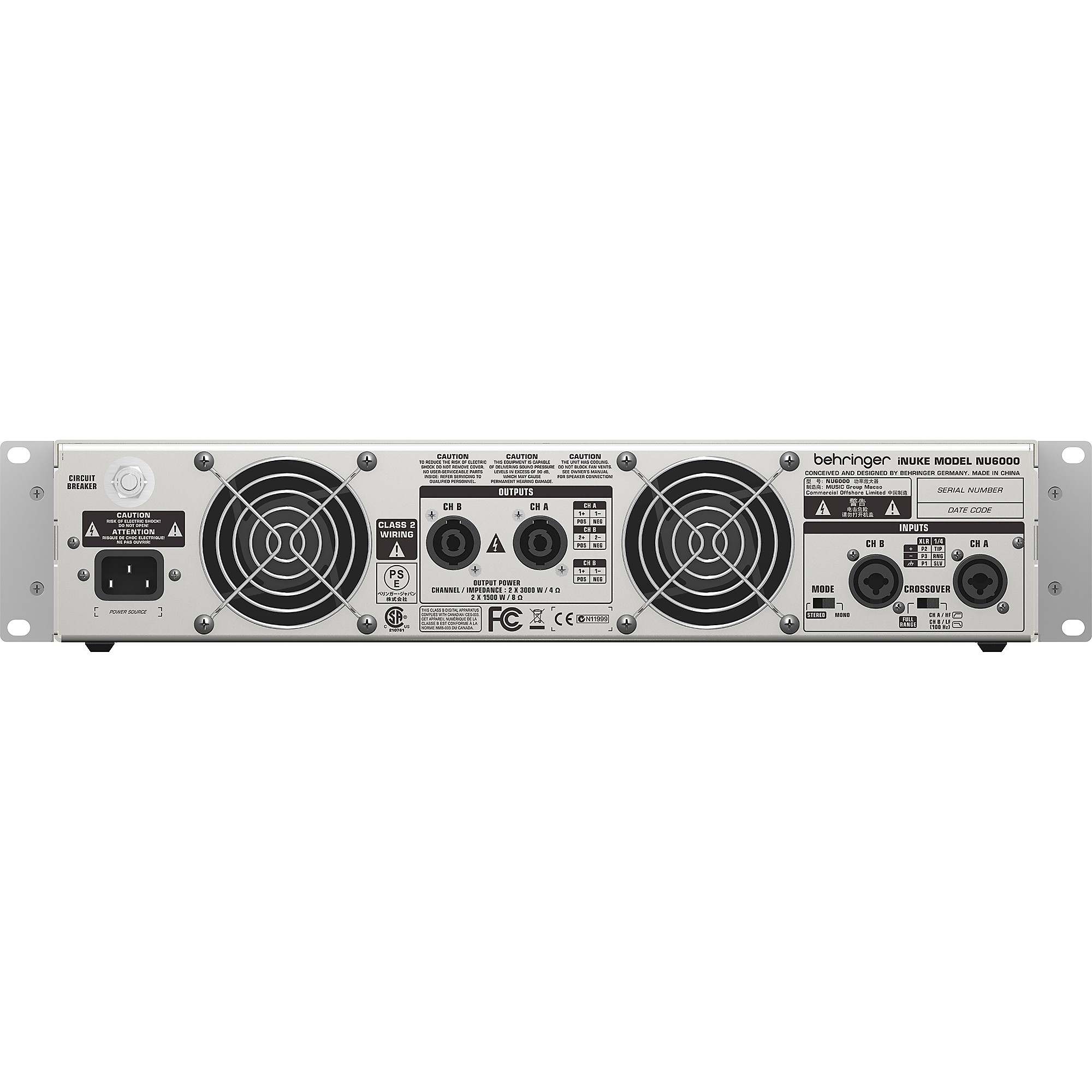Open Box Behringer iNUKE NU6000 Power Amp | Guitar Center