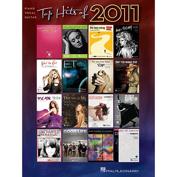 Hal Leonard Top Hits of 2011 Piano/Vocal/Guitar Songbook