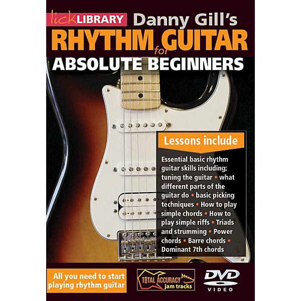 Hal Leonard Lick Library Danny Gill's Rhythm Guitar For Absolute Beginners DVD