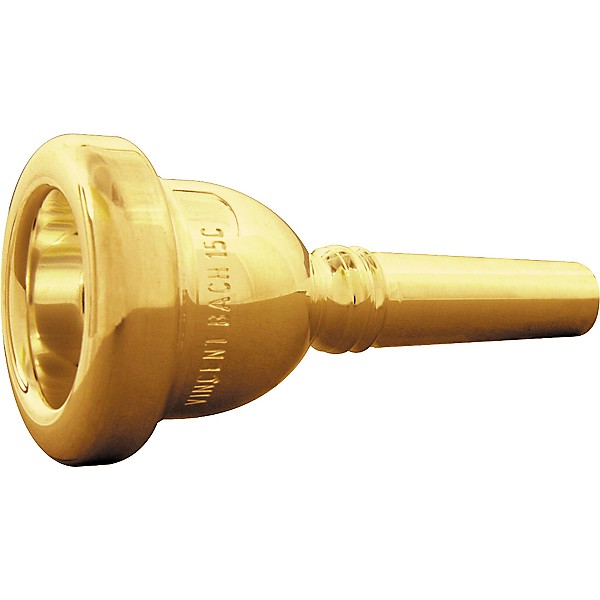 Bach Standard Series Small Shank Trombone Mouthpiece in Gold 15C