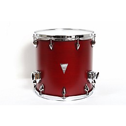 Orange County Drum & Percussion Venice Cherry Wood Floor Tom 14 x 14 in. Red Transparent Lacquer Finish