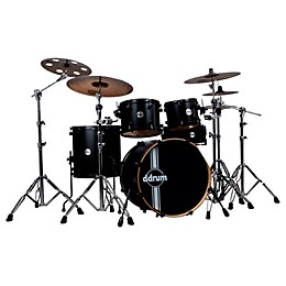 Open Box ddrum Reflex RSL 5-Piece Shell Pack Level 1 Satin Black Lacquer
