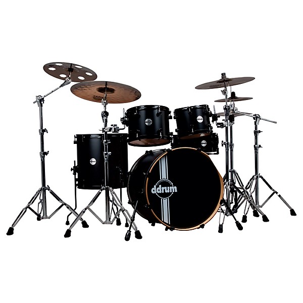 Open Box ddrum Reflex RSL 5-Piece Shell Pack Level 1 Satin Black Lacquer