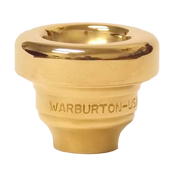 Warburton Size 3 Series Trumpet and Cornet Mouthpiece Top in Gold 3D Gold