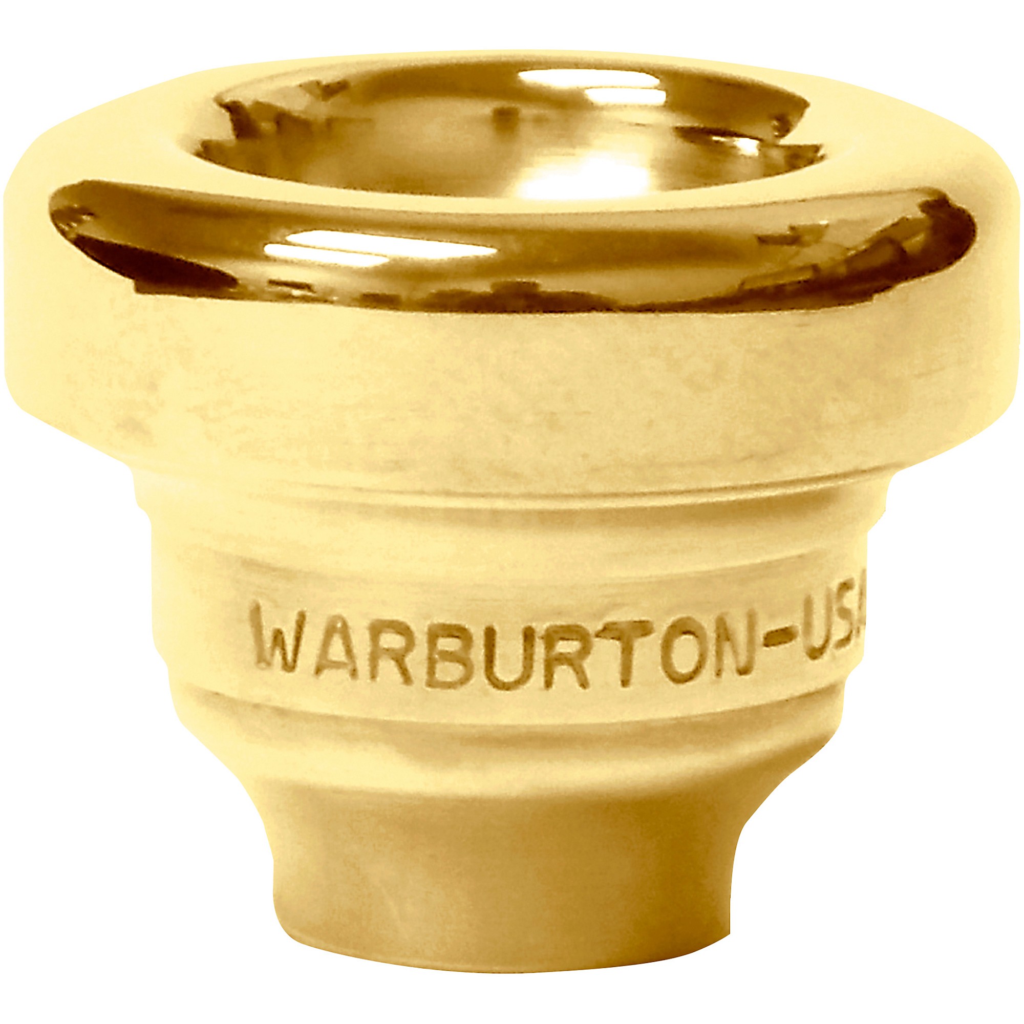 Warburton Size 6 Series Trumpet and Cornet Mouthpiece Top in Gold