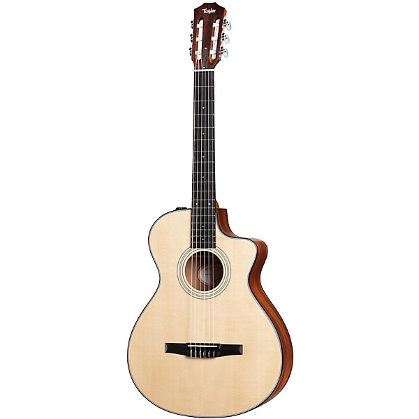 Taylor 312ce-N Sapele/Spruce Nylon String Grand Concert Acoustic-Electric Guitar Natural