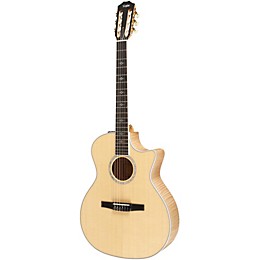 Taylor 614ce-N Maple/Spruce Nylon String Grand Auditorium Acoustic-Electric Guitar Natural