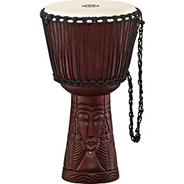 MEINL Professional African Style Djembe Village Carvi... MEINL Professional African Style Djembe African Queen Carving 12 in.