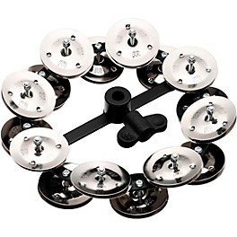 MEINL Headliner Hi Hat Tambourine Steel Jingles Black 2 Row