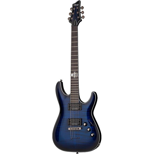 Open Box Schecter Guitar Research Blackjack SLS C-1 Electric Guitar Level 2 See-Thru Blue Burst 190839101938