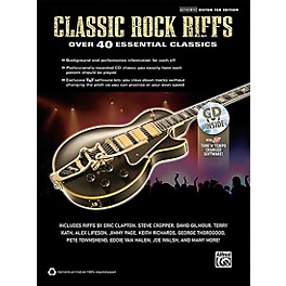 Alfred Classic Rock Riffs Guitar Book & CD