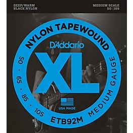 D'Addario ETB92M Medium Tapewound Bass Guitar Strings Medium Scale