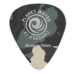 D'Addario Planet Waves Camouflage Celluloid Guitar Picks Medium 100 Pack