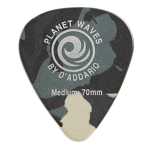 D'Addario Planet Waves Camouflage Celluloid Guitar Picks Medium 100 Pack
