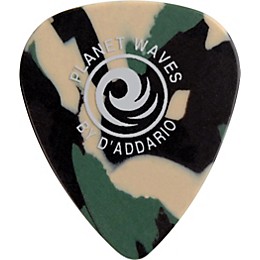 D'Addario Planet Waves Camouflage Celluloid Guitar Picks Medium 100 Pack