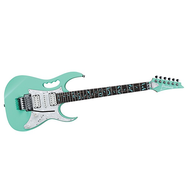 Open Box Ibanez JEM/UV Steve Vai Signature Electric Guitar Level 2 Sea Foam Green 190839025968