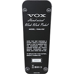 Open Box VOX V846HW Hand-Wired Wah Wah Guitar Effects Pedal Level 1