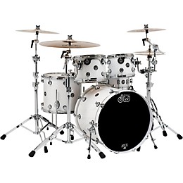 Open Box DW Performance Series 5-Piece Shell Pack Level 1 White Ice Lacquer with Chrome Hardware