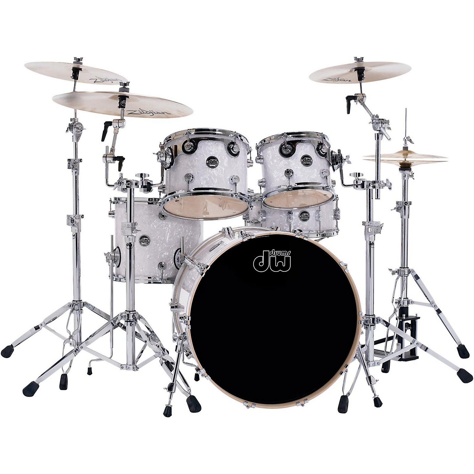 DW Performance Series 5-Piece Shell Pack White Marine Finish with