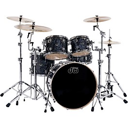 DW Performance Series 5-Piece Shell Pac... DW Performance Series 5-Piece Shell Pack Black Diamond Finish with Chrome Hardware