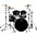 DW Performance Series 5-Piece Shell Pac... DW Performance Series 5-Piece Shell Pack Black Diamond Finish with Chrome Hardware